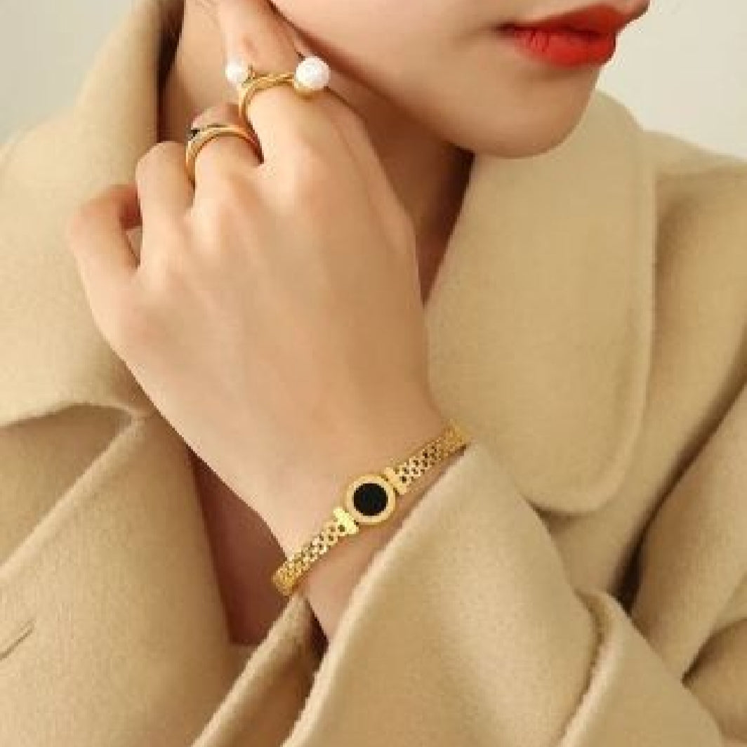 Stainless Steel Clover Karha Bracelet