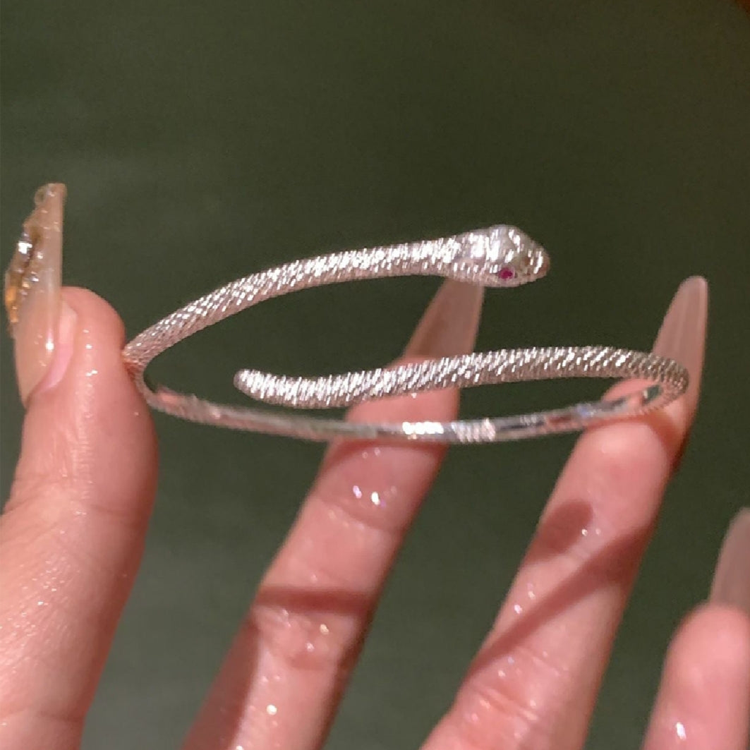 Snake Bangle Bracelet - Snake Cuff Bracelet