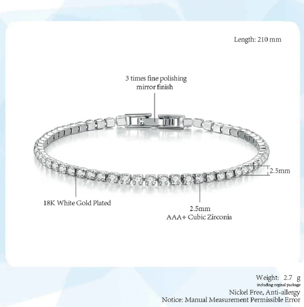 Authentic Tennis Bracalet