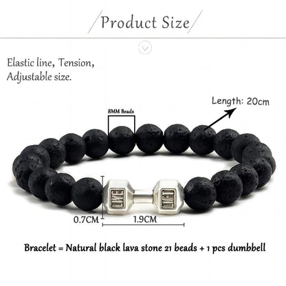 Trendy Bead Dumbell Bracelet