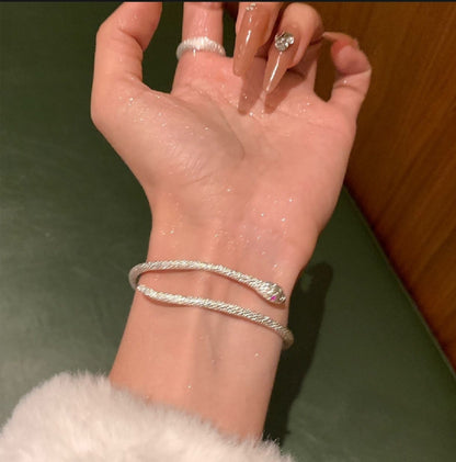 Snake Bangle Bracelet - Snake Cuff Bracelet
